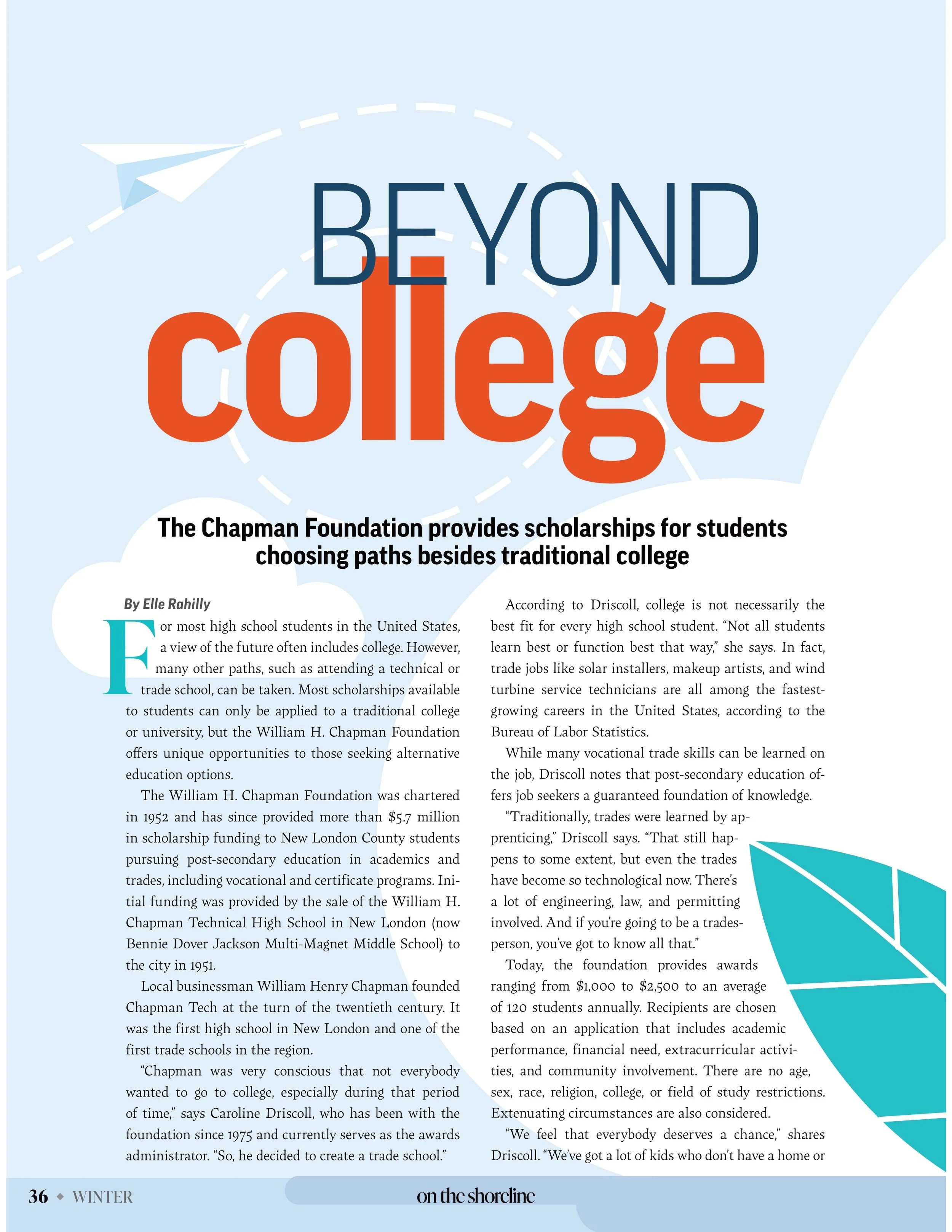 Beyond college | On the Shoreline, December 2024