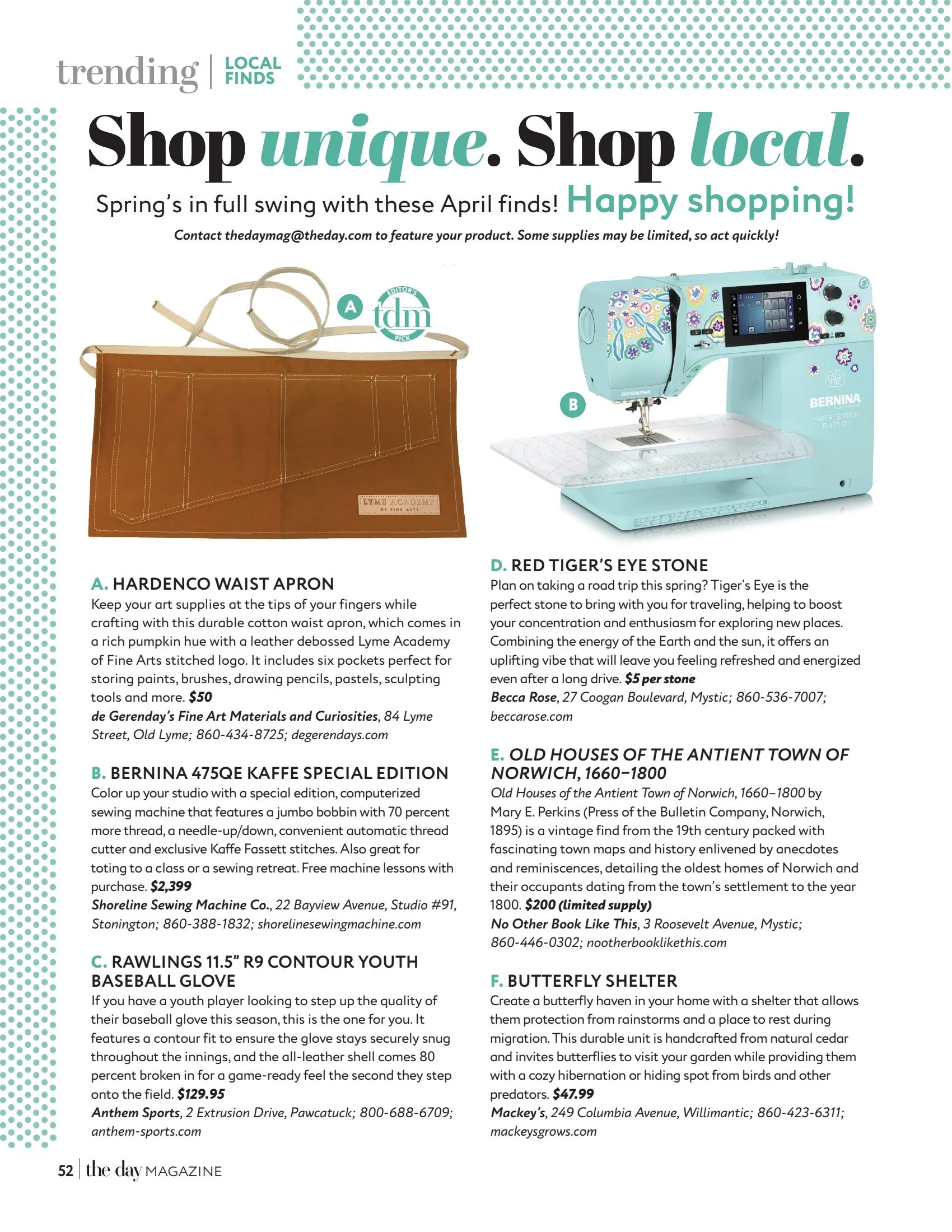 Local finds | The Day Magazine, April 2023
