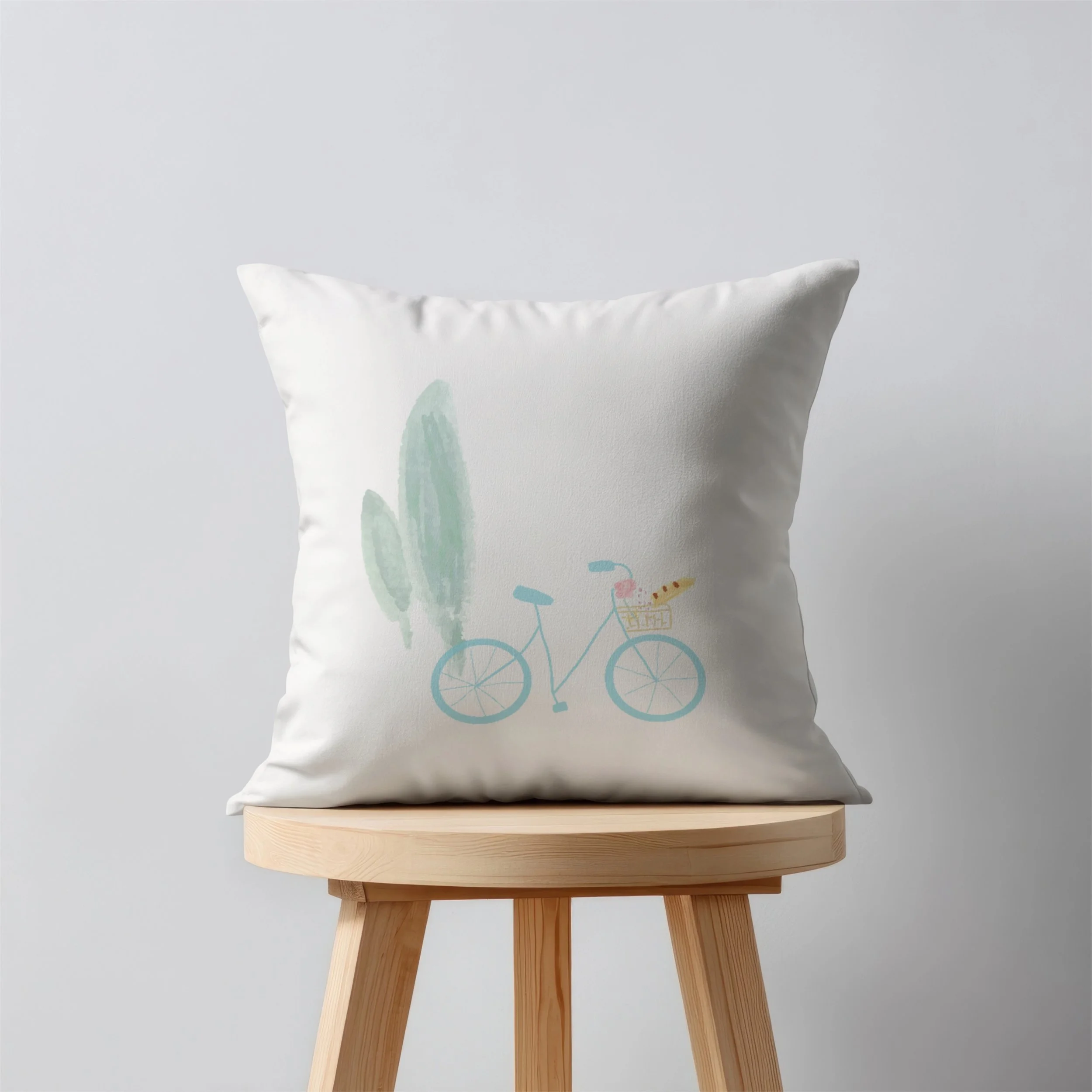 Morning Ride - 
A charming bicycle illustration inspired by leisurely mornings, beautiful countryside and the simple pleasures of French living.