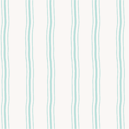 Coastal Wavy Stripes pattern with hand drawn aqua lines on a soft cream background from the Caicos Beach Collection.