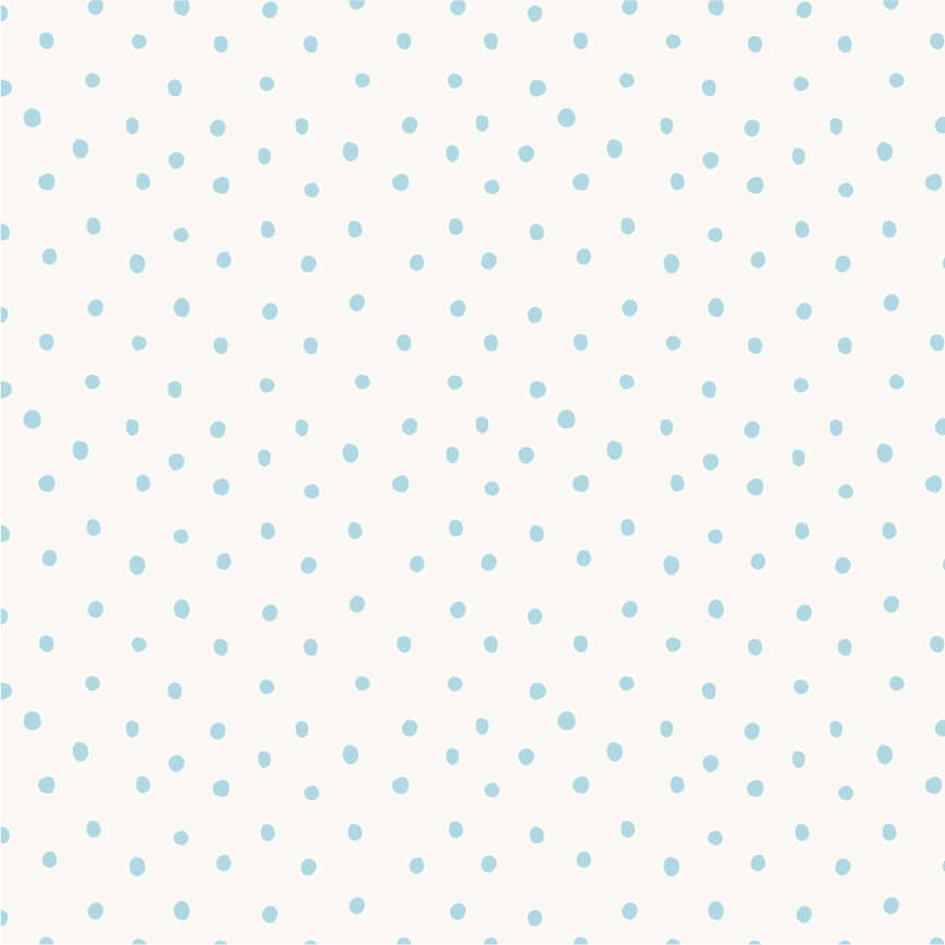 Petite Dots pattern in soft aqua on cream from the La Belle Vie Collection.