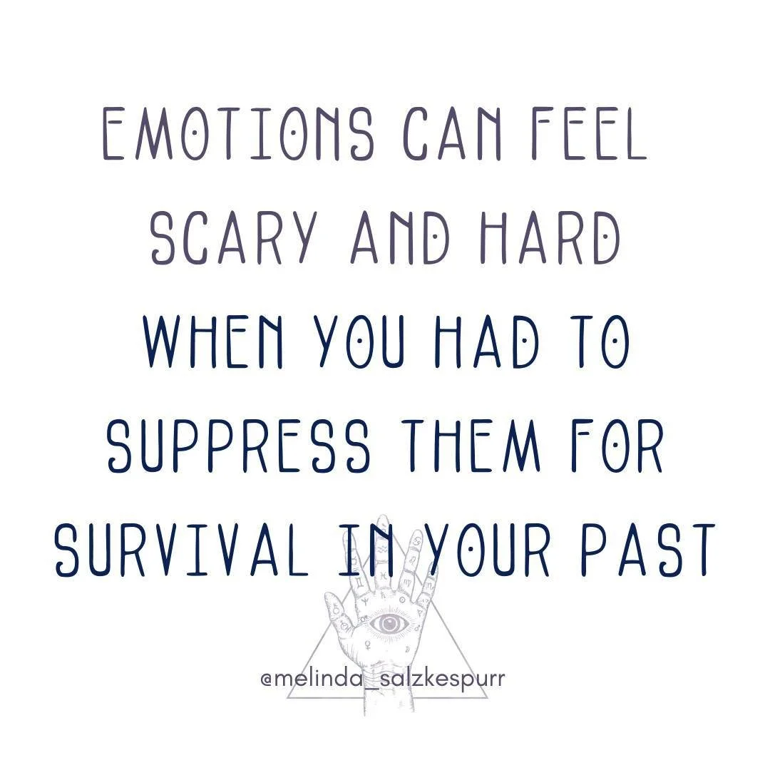 Emotions can feel scary!⠀
⠀
Becoming more comfortable expressing my feelings has been a long (and ongoing) journey for me. ⠀
⠀
Having emotionally immature caregivers means our own emotional development is hindered.⠀
⠀
And when an expression of emotio