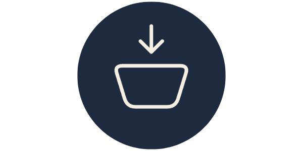 Single stone icon representing the first step of starting therapy