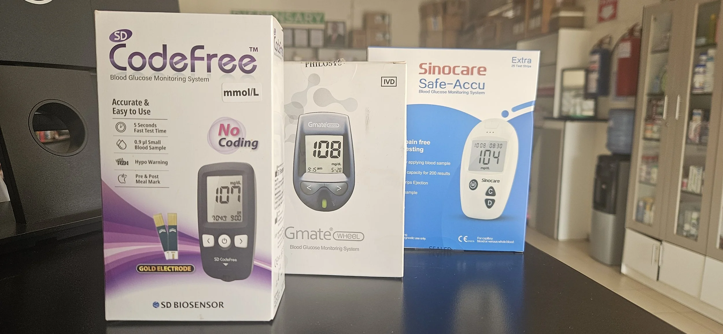 Glucose test machines