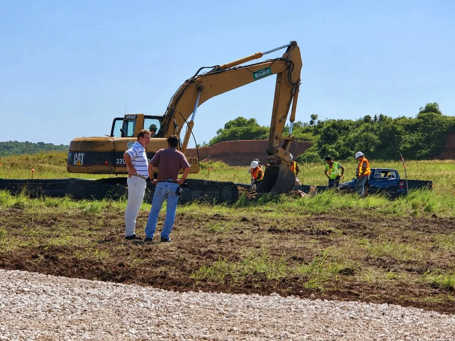 Groundbreaking day for the Layon Landfill, February 25, 2009