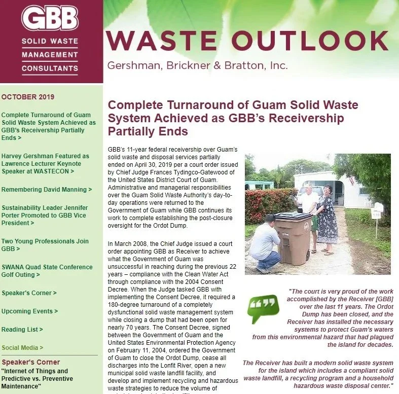 GBB Waste Outlook - October 2019