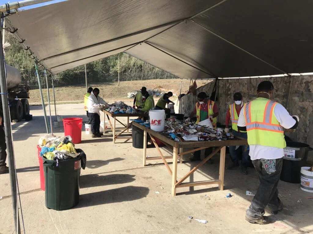 Waste characterization study by the GBB Project Team in Saipan.