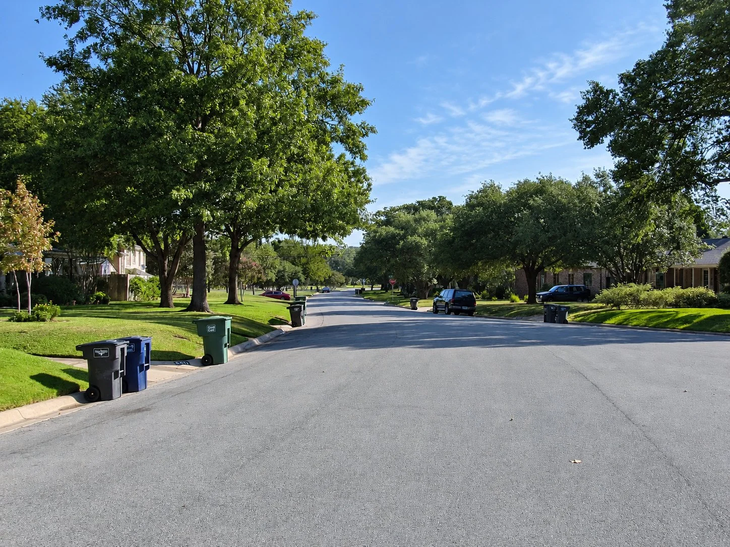 Residential collection on a city street