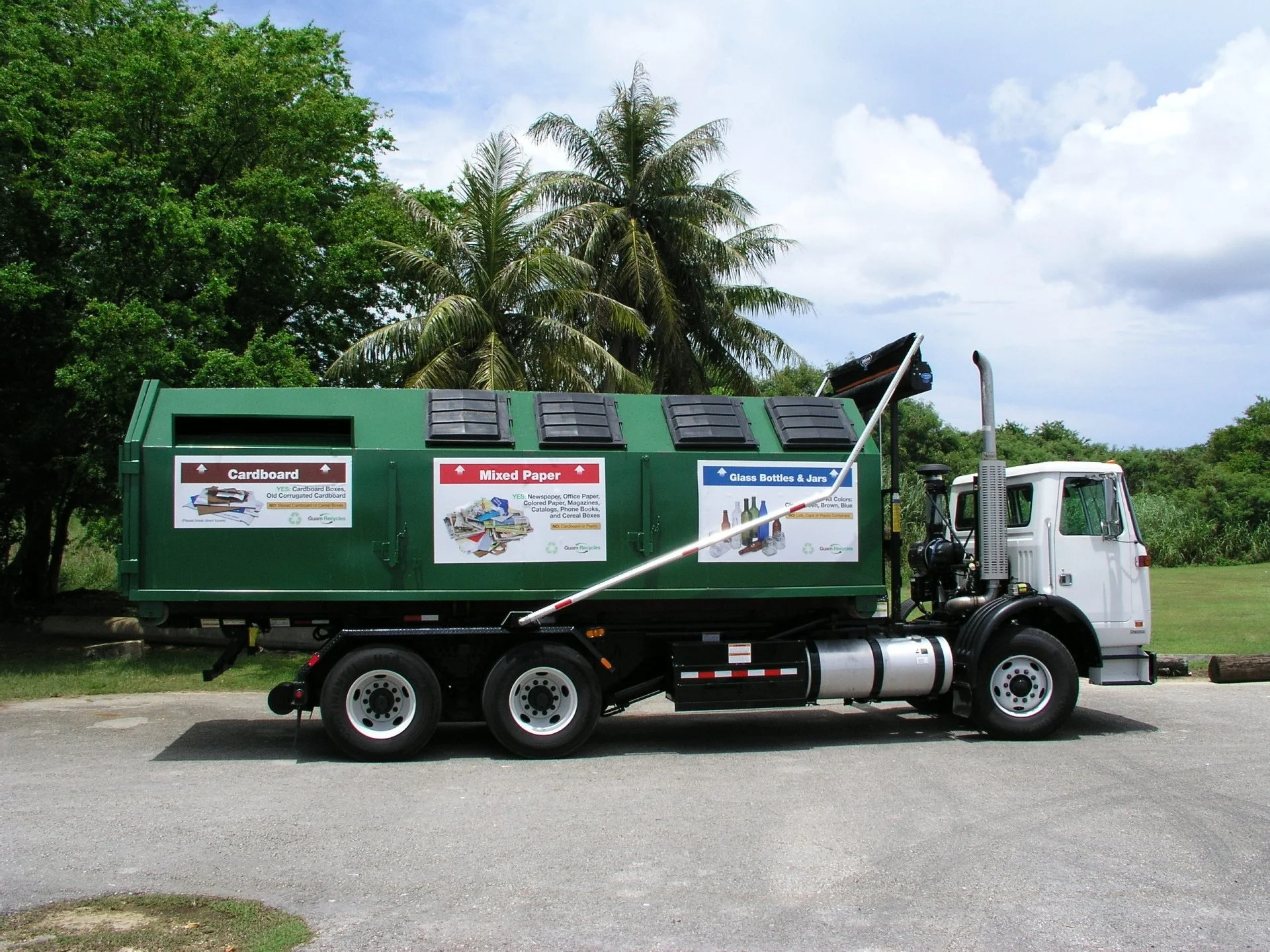 New roll-off truck and container purchased for the Guam Solid Waste Authority