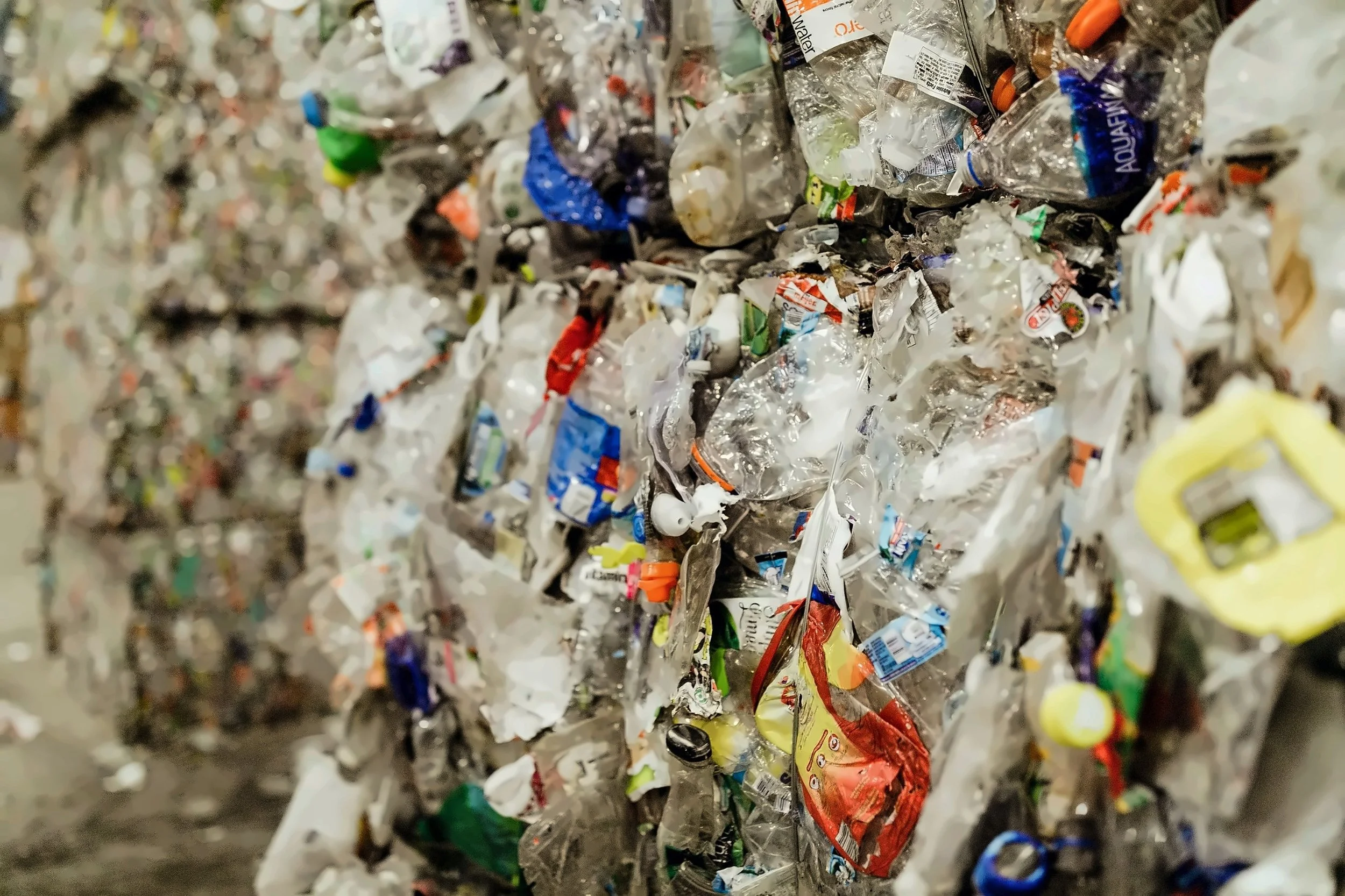 Interior of the Kent County Department of Public Works recycling facility