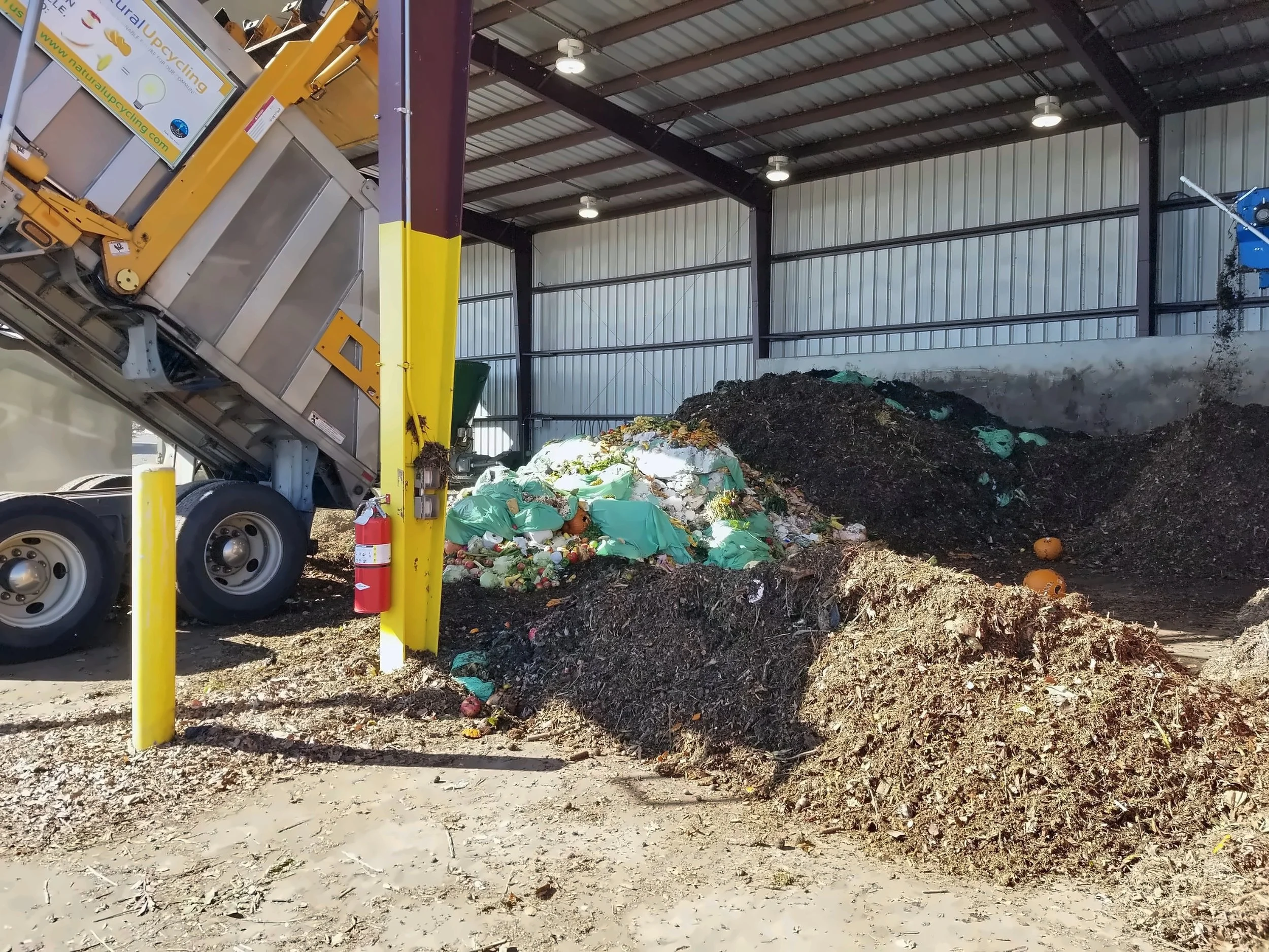 Natural Upcycle delivery with green compostable bags, Prince William County