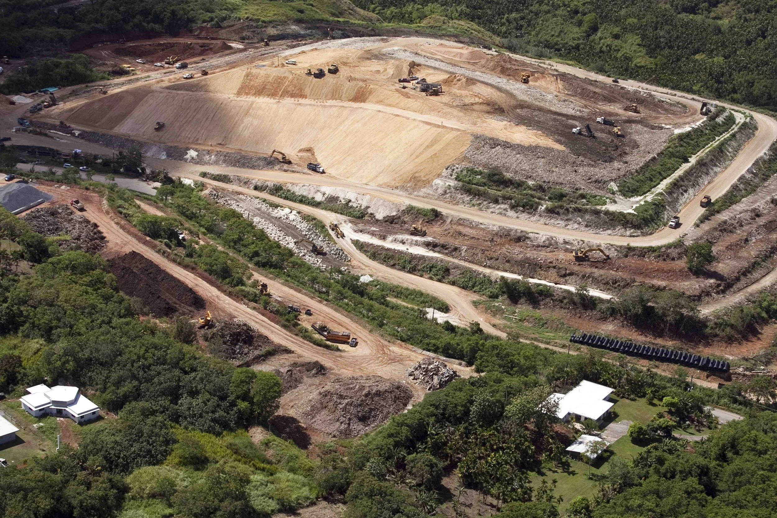 Ordot Dump viewed from the north side looking southeast