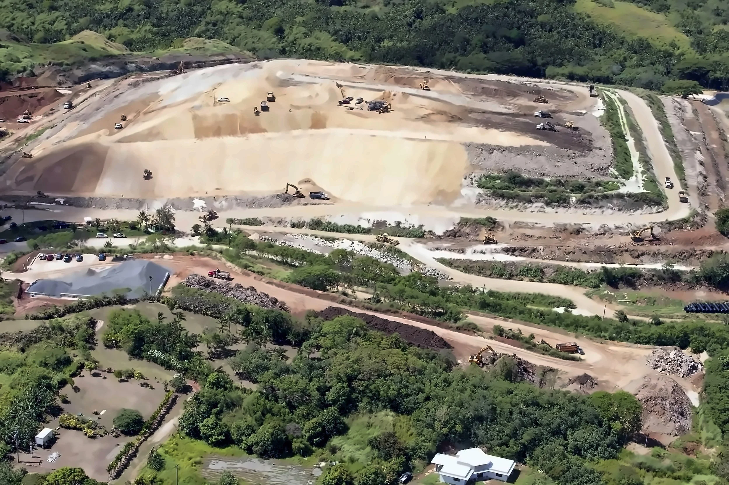Ordot Dump, Guam, viewed from the north side looking south during the receivership