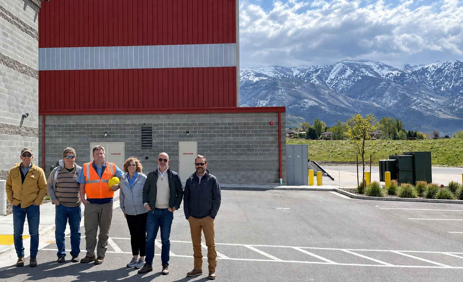 GBB and Wasatch Integrated Waste Management District staff outside the facility