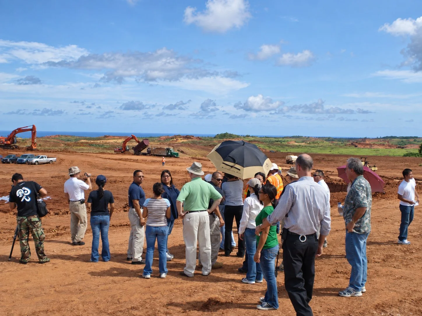 Court visit to the Layon Landfill site, July 2009