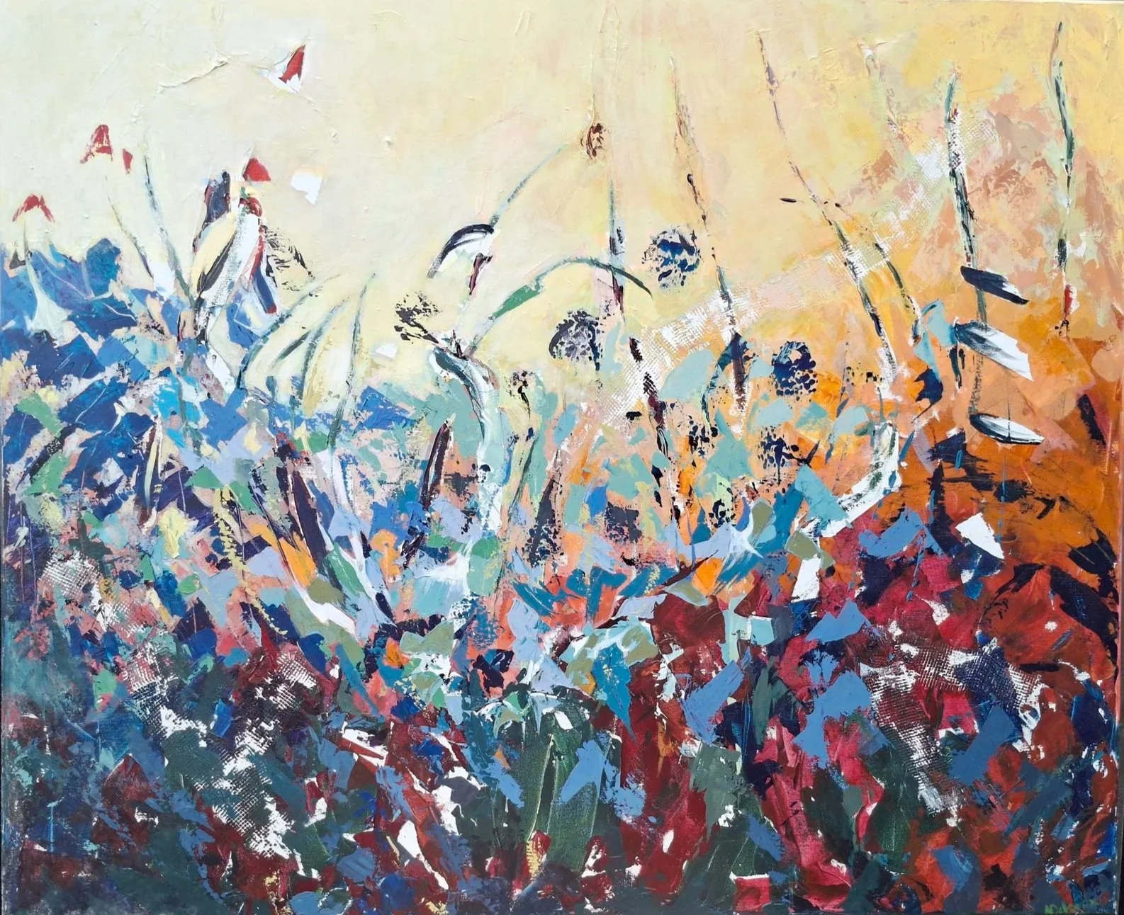 27. Couché dans l'herbe (120x100)
