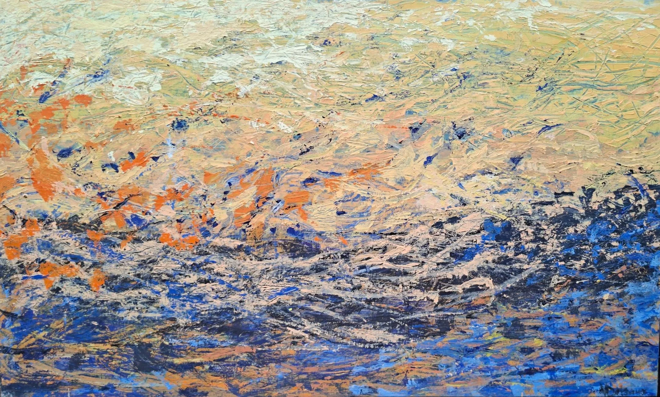30. Au bord de la mer (100x60)