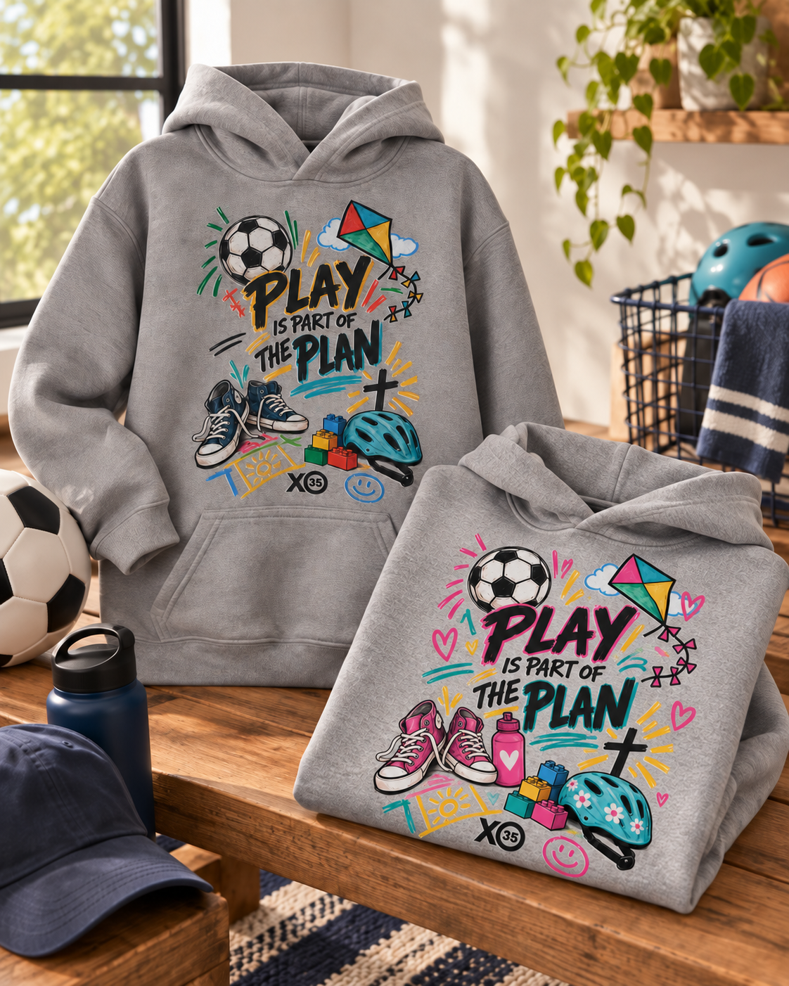 Play Is Part of the Plan Kids Hoodie