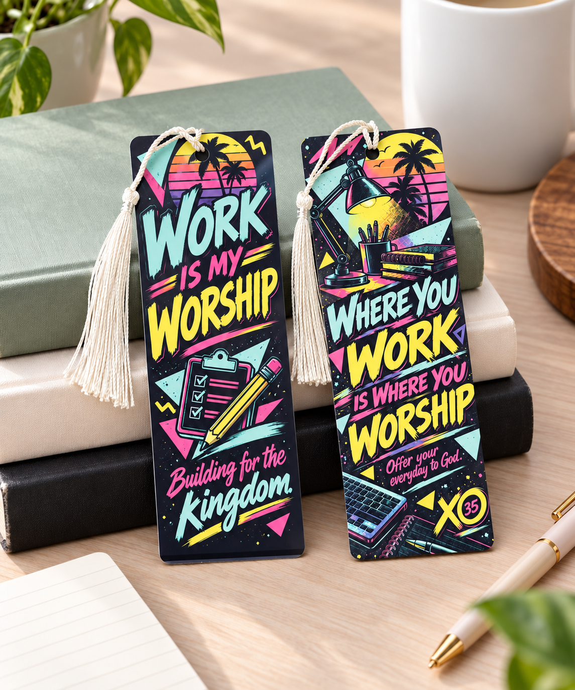 XO35 Work Is My Worship Bookmark