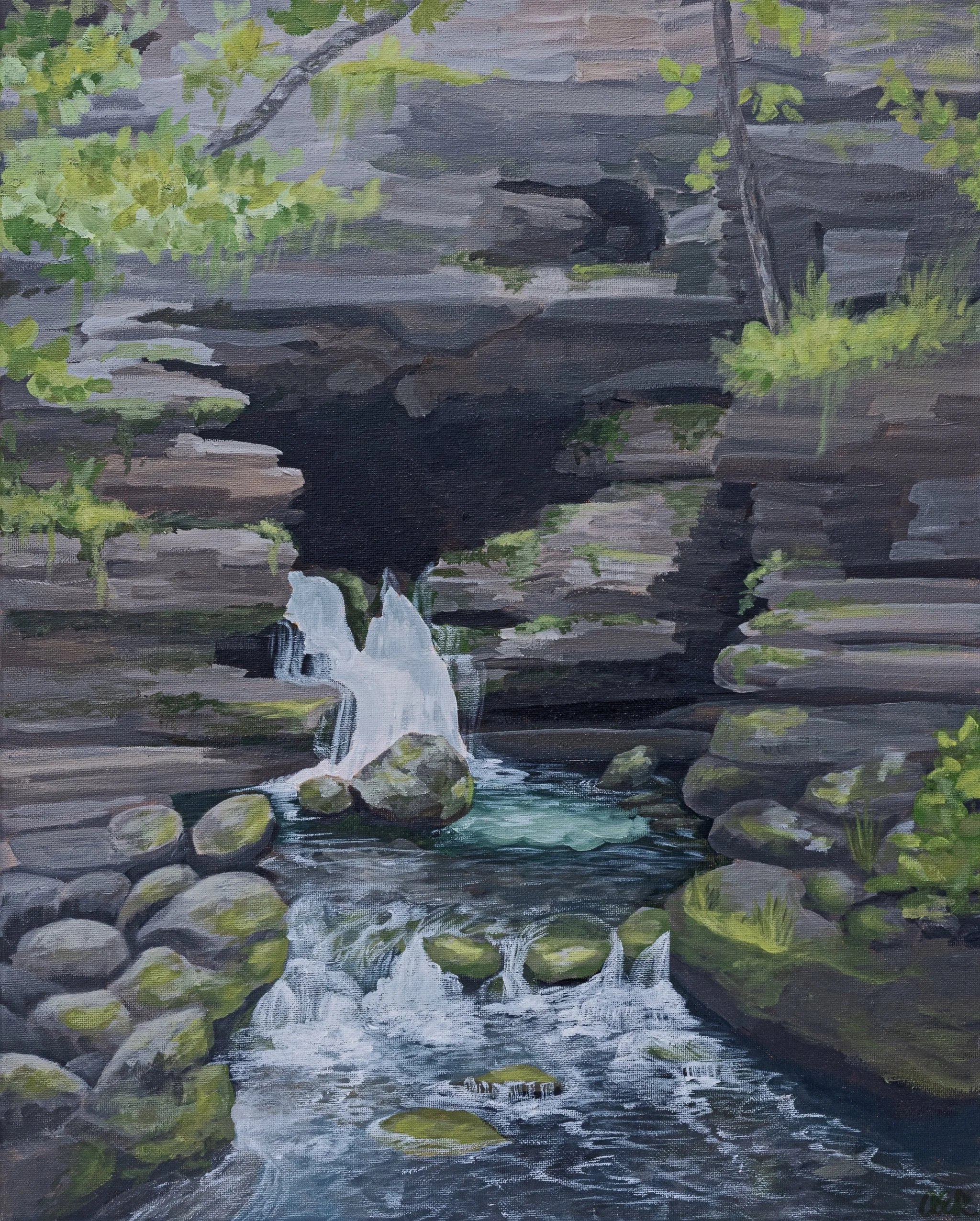 Blanchard Springs, Arkansas Art Print
