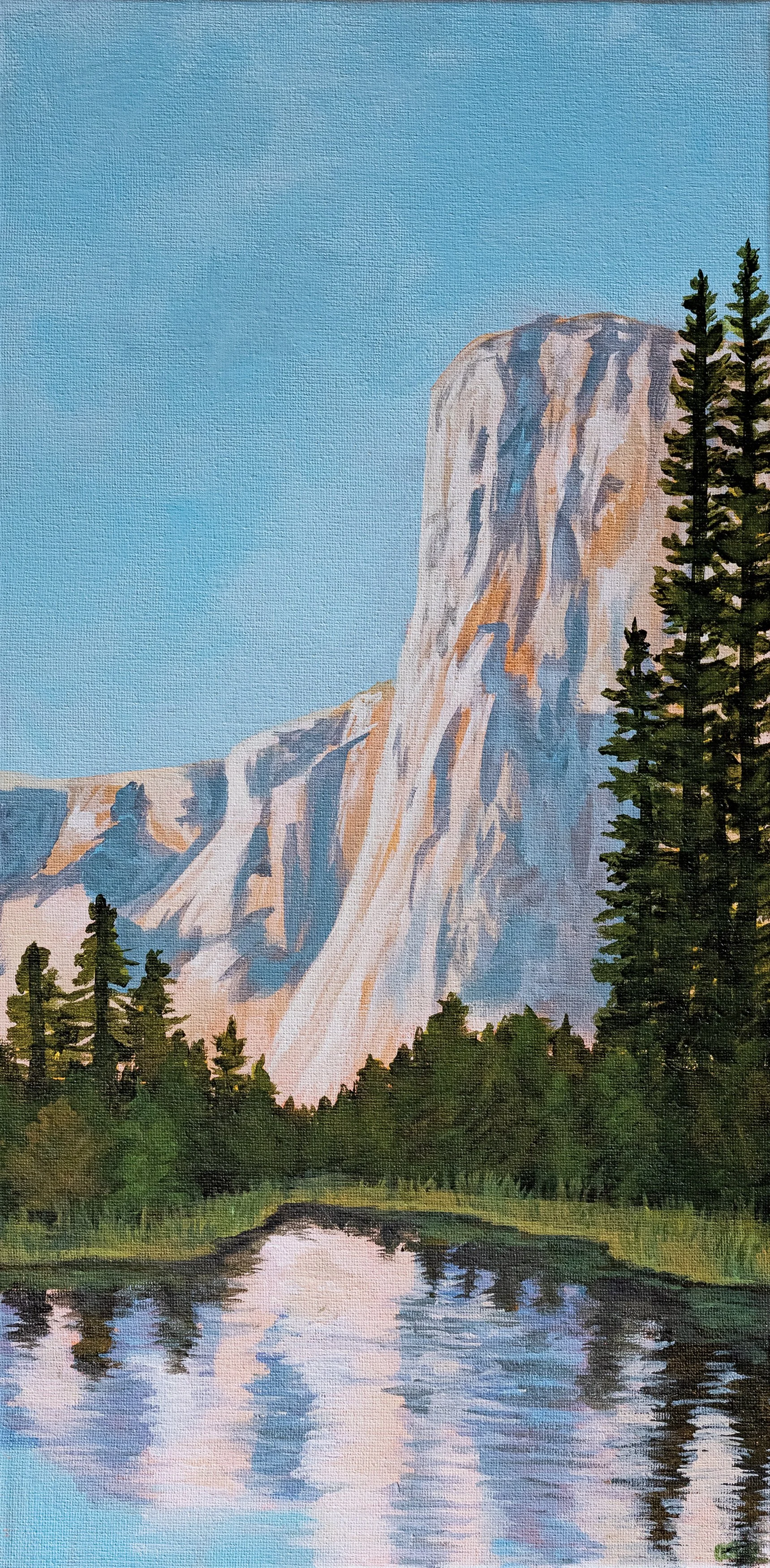 My first painting of Yosemite and the first original art piece sold to a collector. 