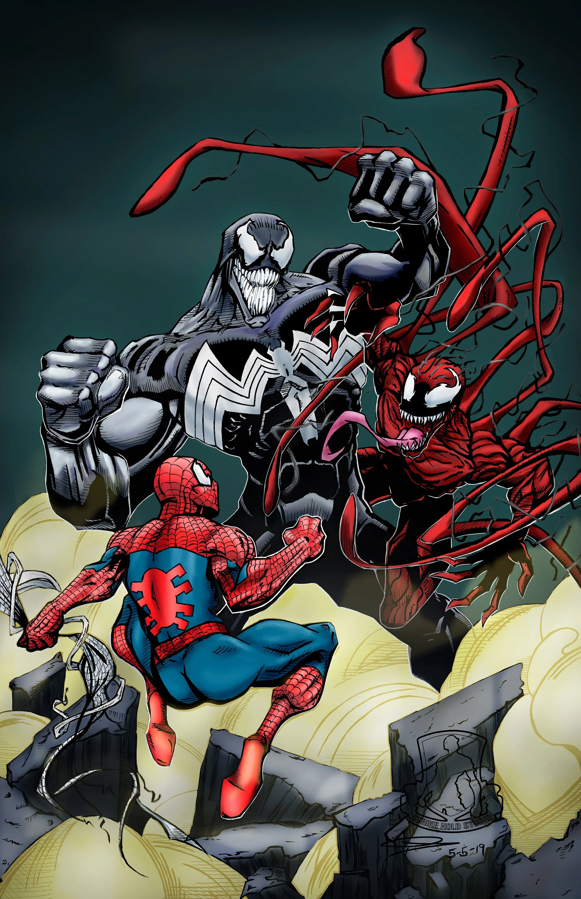 Spiderman-vs-Venom-vs-Carnage