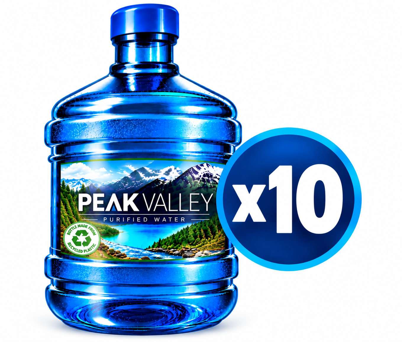 Ten Purified Bottle Bundle