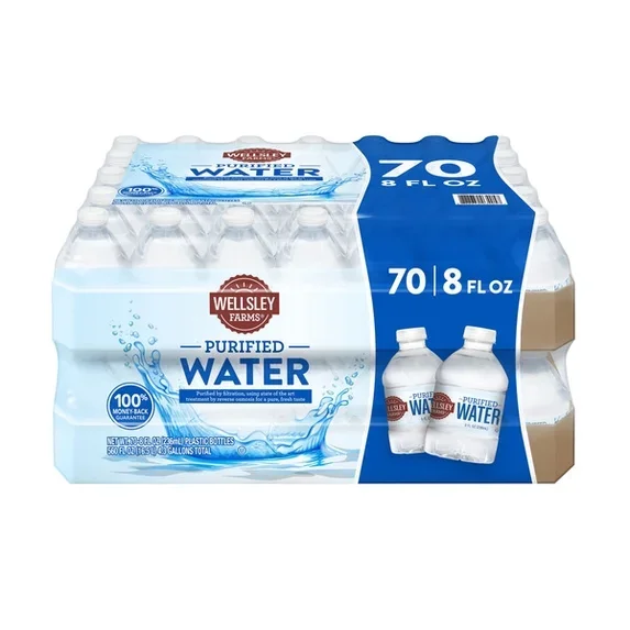 Wellsley Purified Water 8oz. 70 Pack