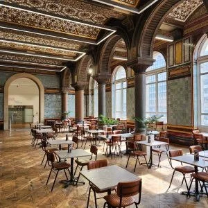 Tiled Hall, Leeds Art Gallery — The historic Tiled Hall Café, Leeds city centre, West Yorkshire