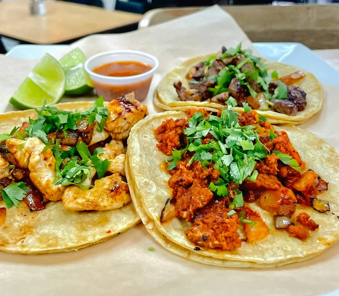 La Esquina Tacos Trio Plate
