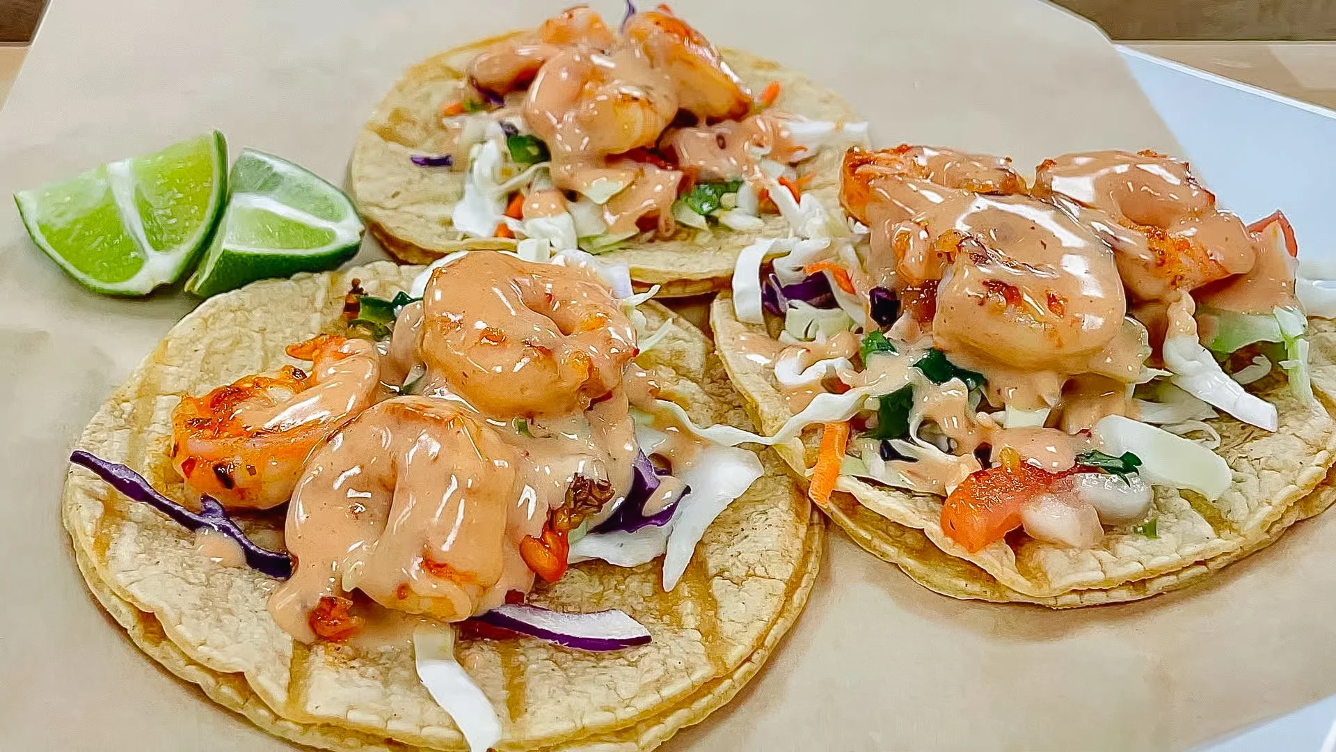 La Esquina Shrimp Tacos