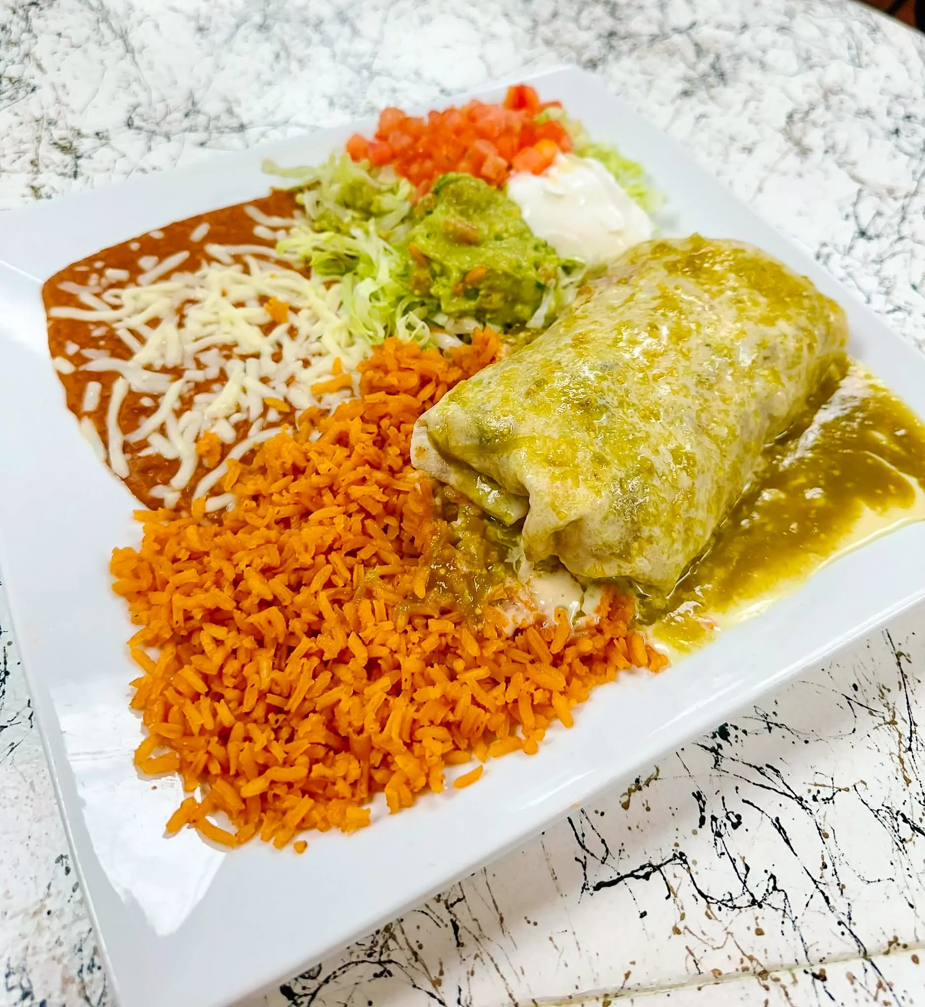 La Esquina Burrito Plate Image