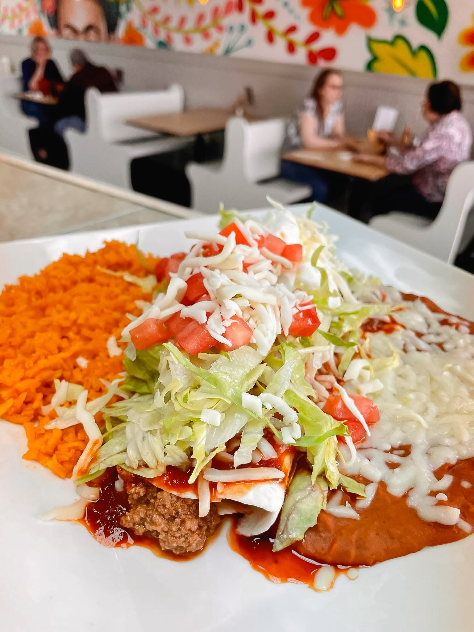 La Esquina Smothered Burrito Plate