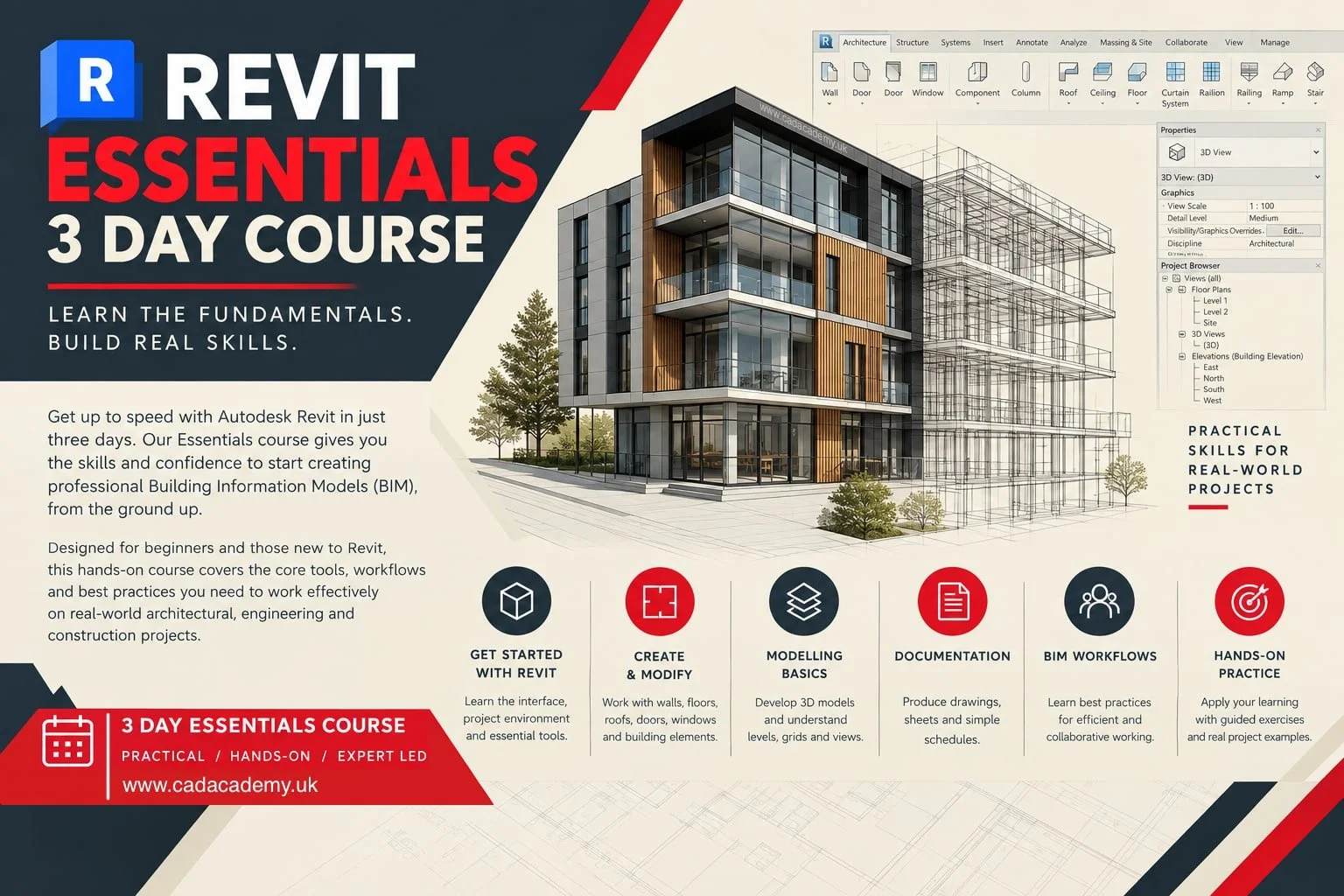 Revit Essentials 3-Day Course Flyer