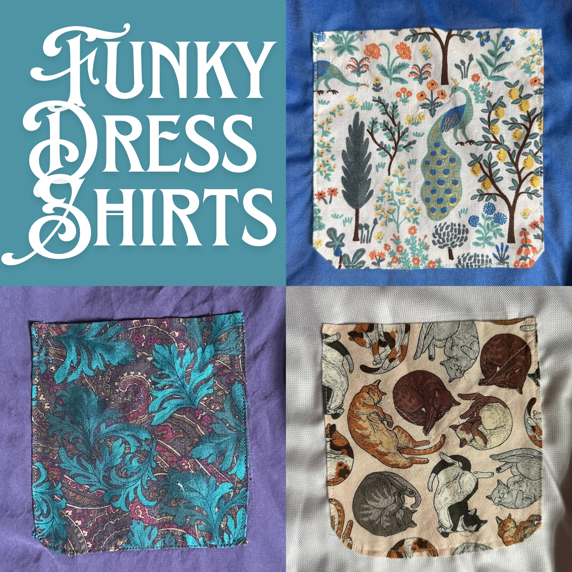 funky pocket dress shirts
