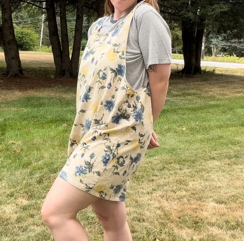 vintage 90's denim romper