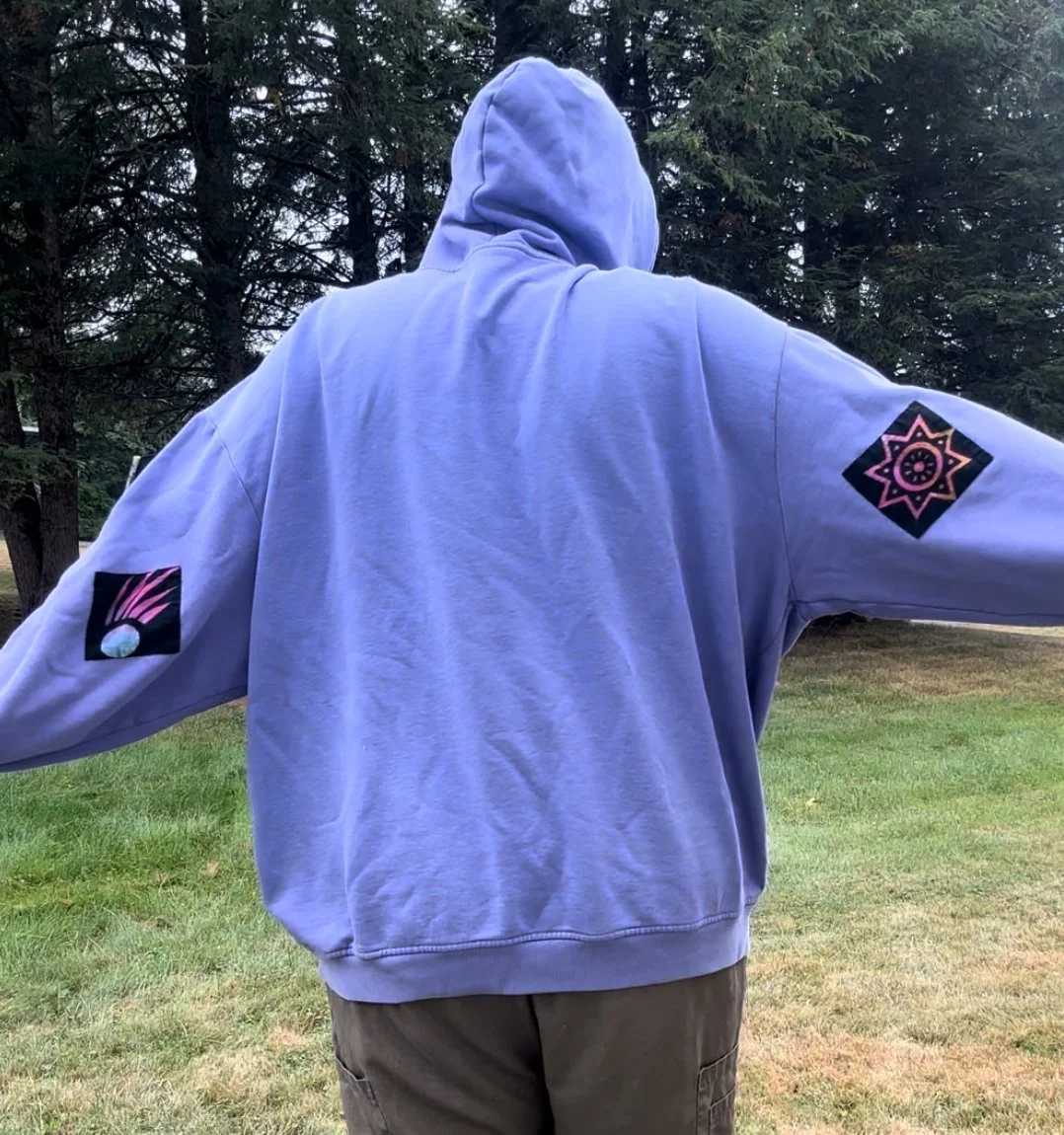 cosmic periwinkle sweatshirt