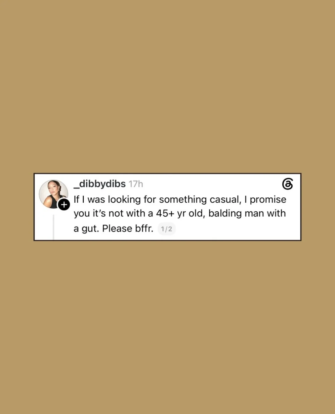 Yeah, let&rsquo;s be real, Bro. You would not be my first call, here&hellip;

@divorced_and_dating_pod with @xoyourmichelle and @katbrownla. New episodes every Tuesday. 

#casualdating #meme #divorcedanddating
