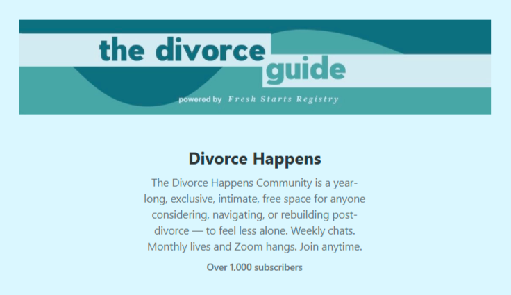 Free LiveStream with Divorce Happens Community