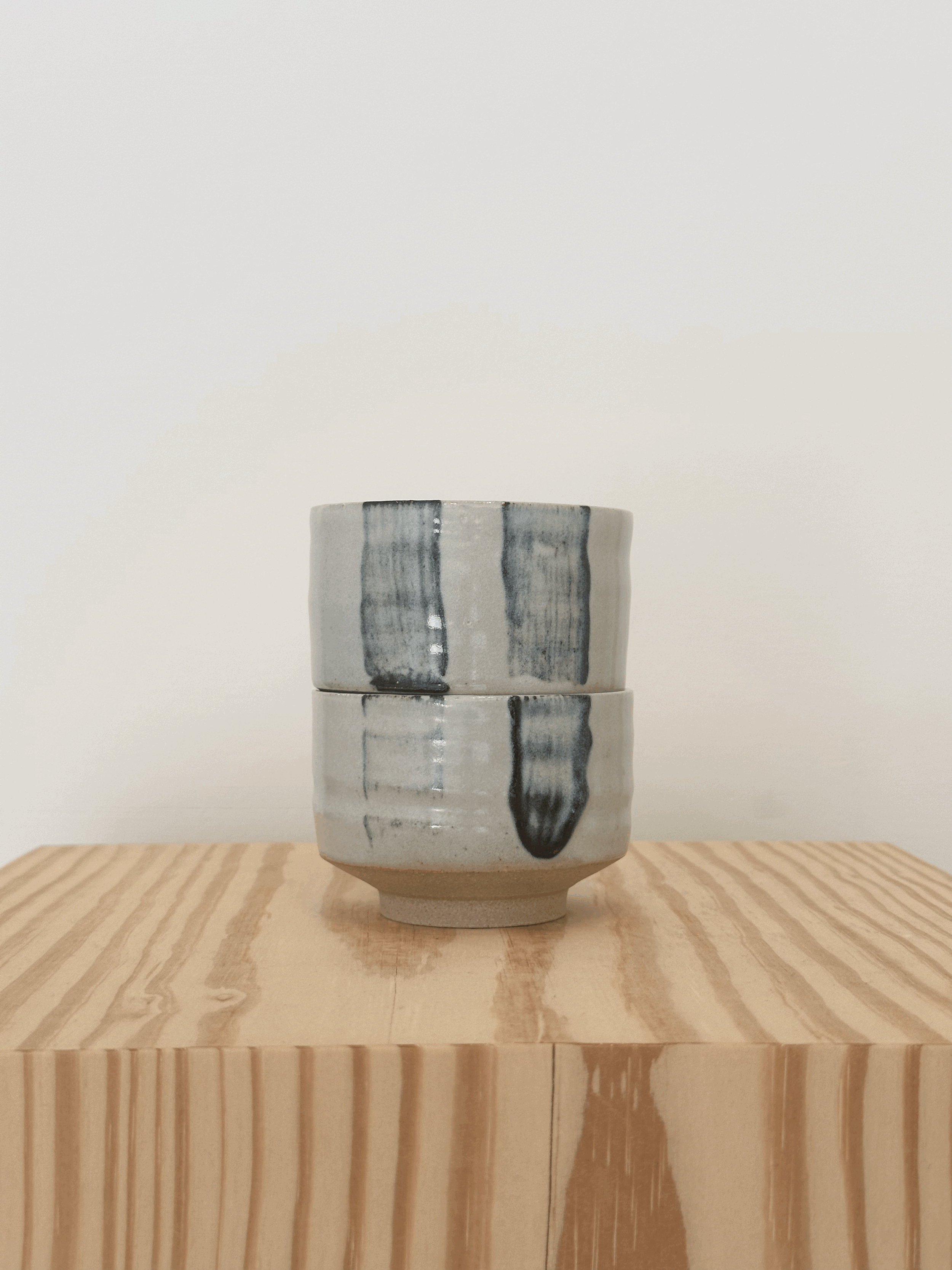 Stacking Cups (Blue Stripe)