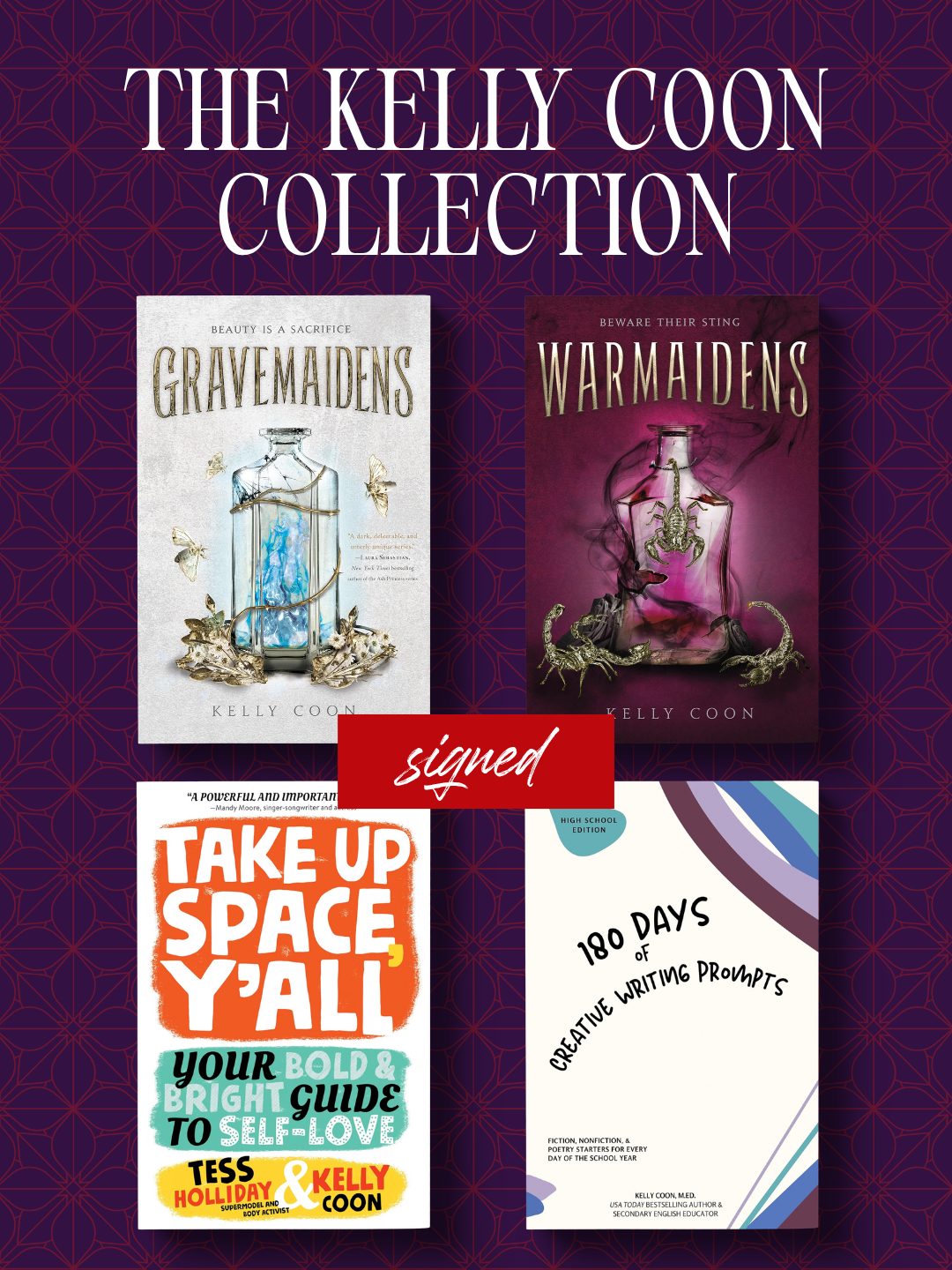 THE KELLY COON COLLECTION — ALL FOUR SIGNED BOOKS