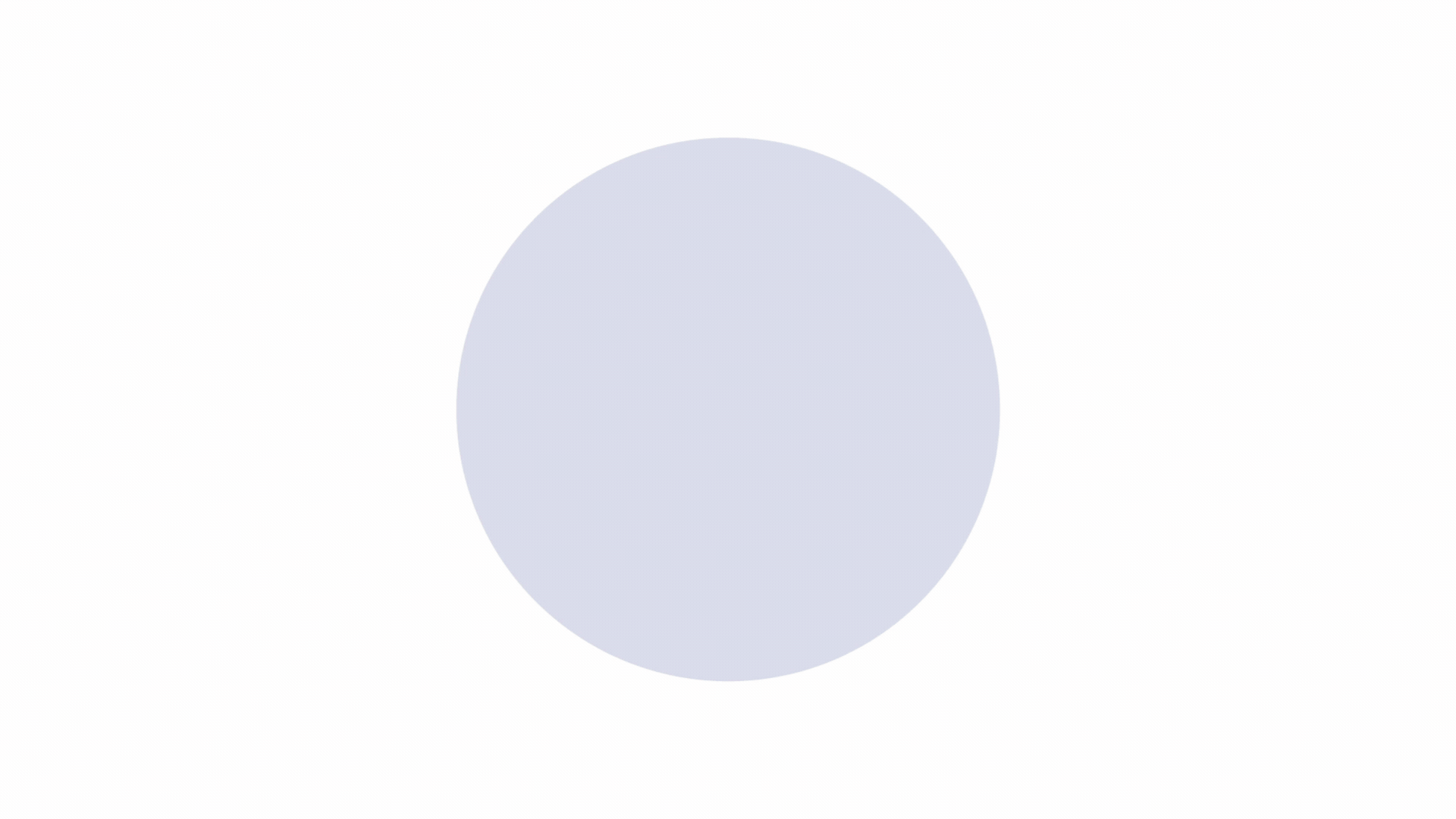 Light blue circle centered on a white background.