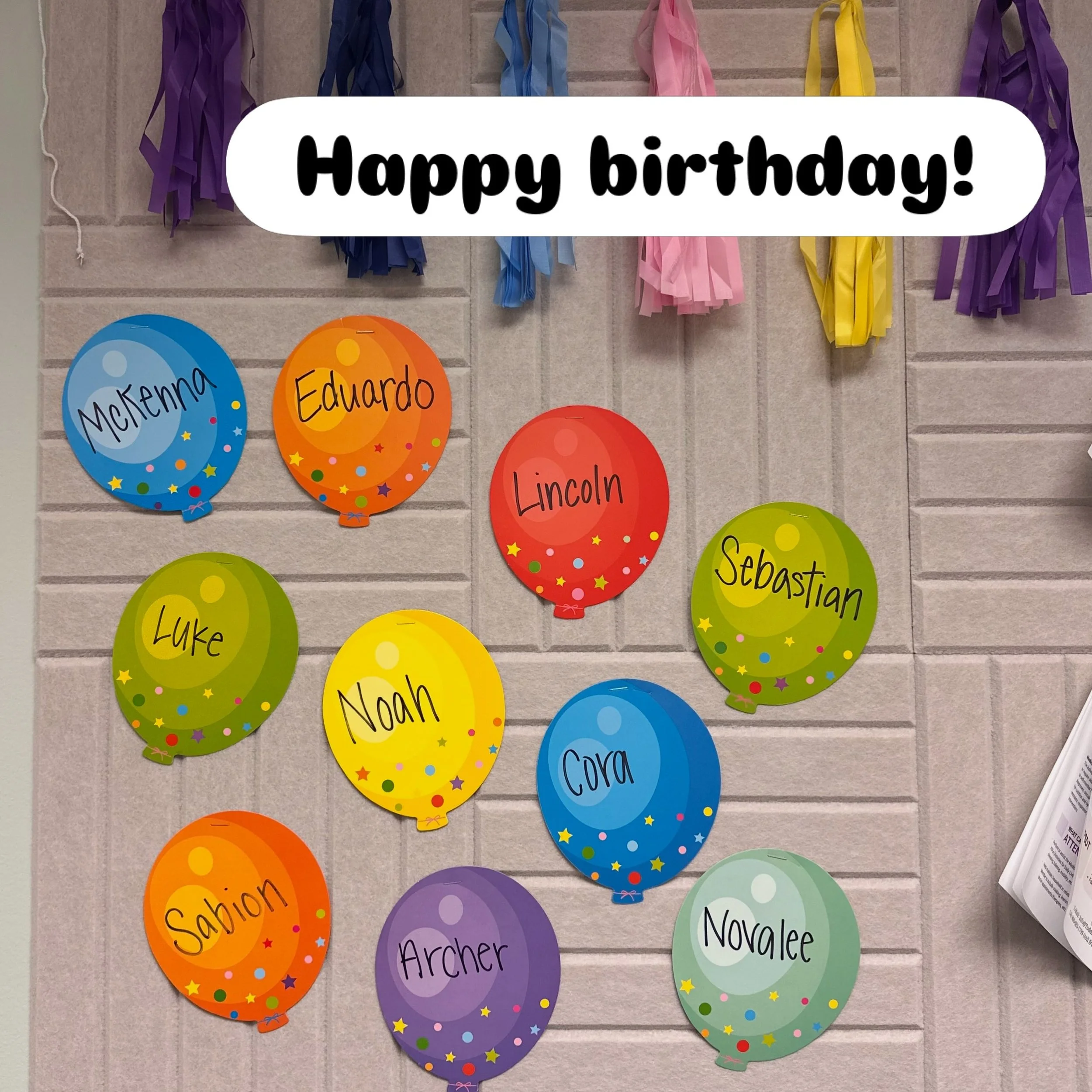 Happiest birthday month to all of our friends with September birthdays! We love to celebrate you! Happy birthday! 

When you start at Cherry Picked Speech Therapy we make sure to pick a balloon, write your name on it, and add it to the wall during yo