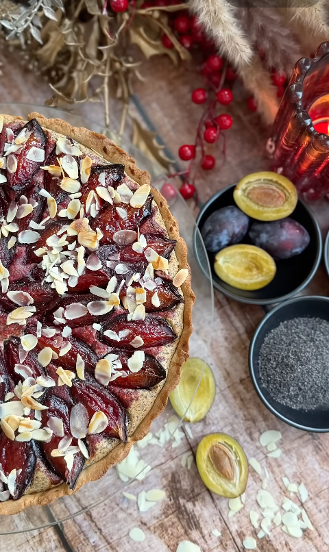 Zwetschgen Mohn Tarte