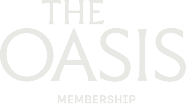 Text logo reading 'The Oasis Membership' in stylized font.