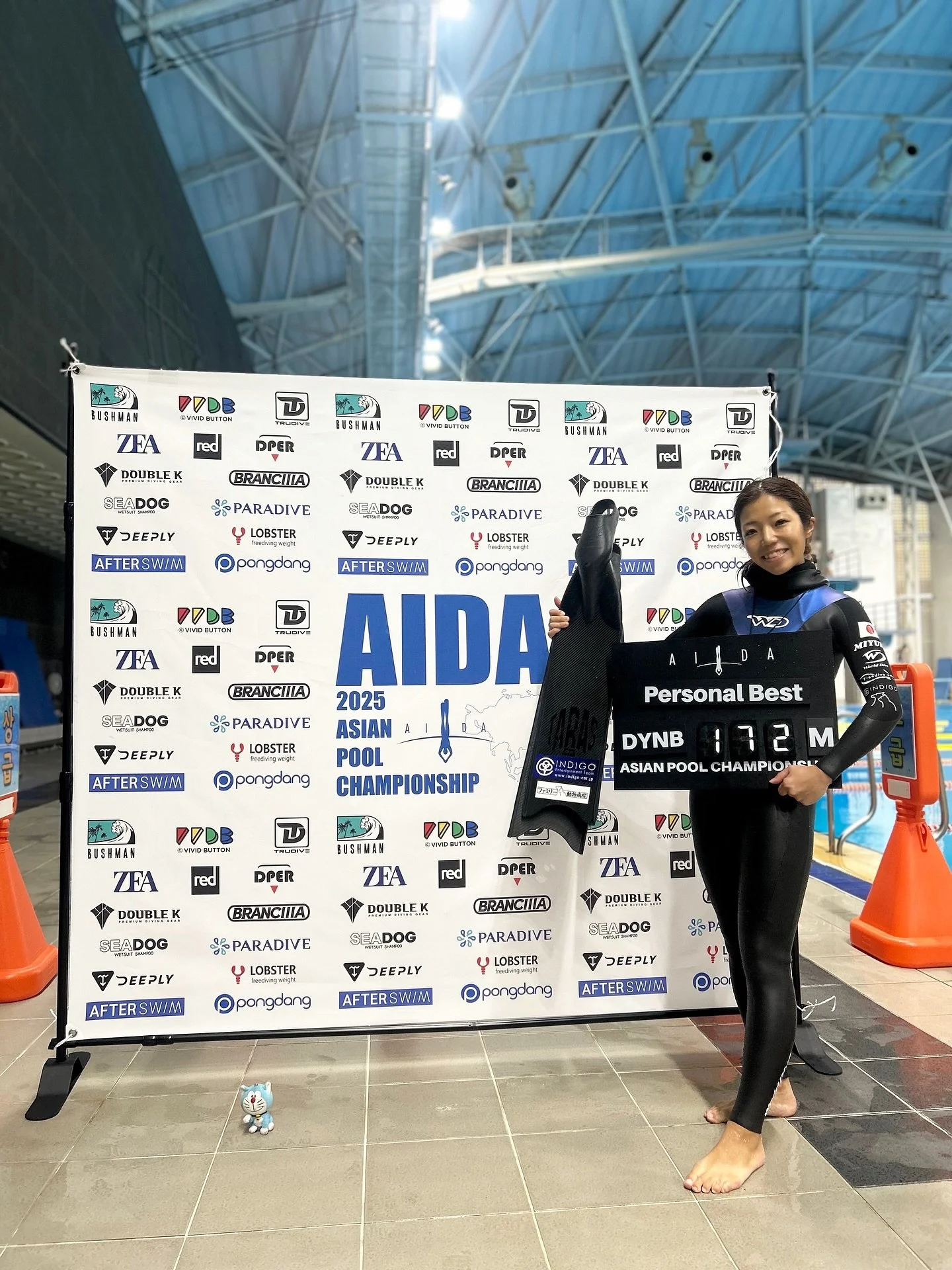 ．
【2025 AIDA ASIAN POOL CHAMPIONSHIP】

2025年11月9日(日)
📍大韓民国🇰🇷高陽市,高陽体育館

【結果】
◎DYNB  172m  2&rsquo;39&rdquo;  PB🤍 ＆🥇
(2枚フィンでの潜水距離)

◎STA  5&rsquo;07&rdquo; 🤍&amp;🥈
(息止め)

🤍White:成功　🟨yellow:減点　🟥Red:失格
&ndash; &ndash; &ndash; &ndash; &ndash; &n