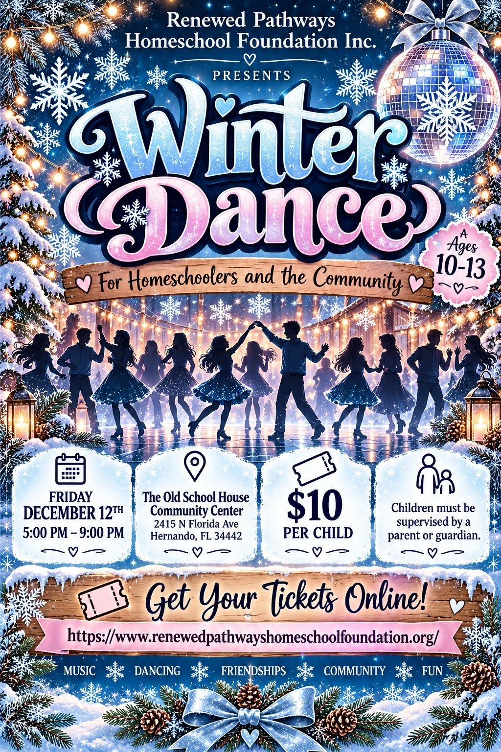 1 Child Dance Ticket for Winter dance 2026