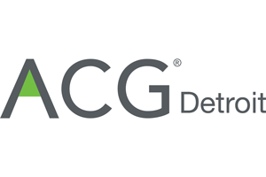 ACG Detroit logo with stylized A and green accent.