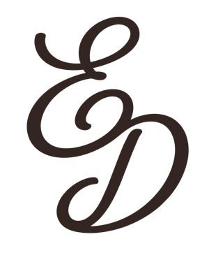 A stylized, overlapping letter design in black with a looping, cursive style.
