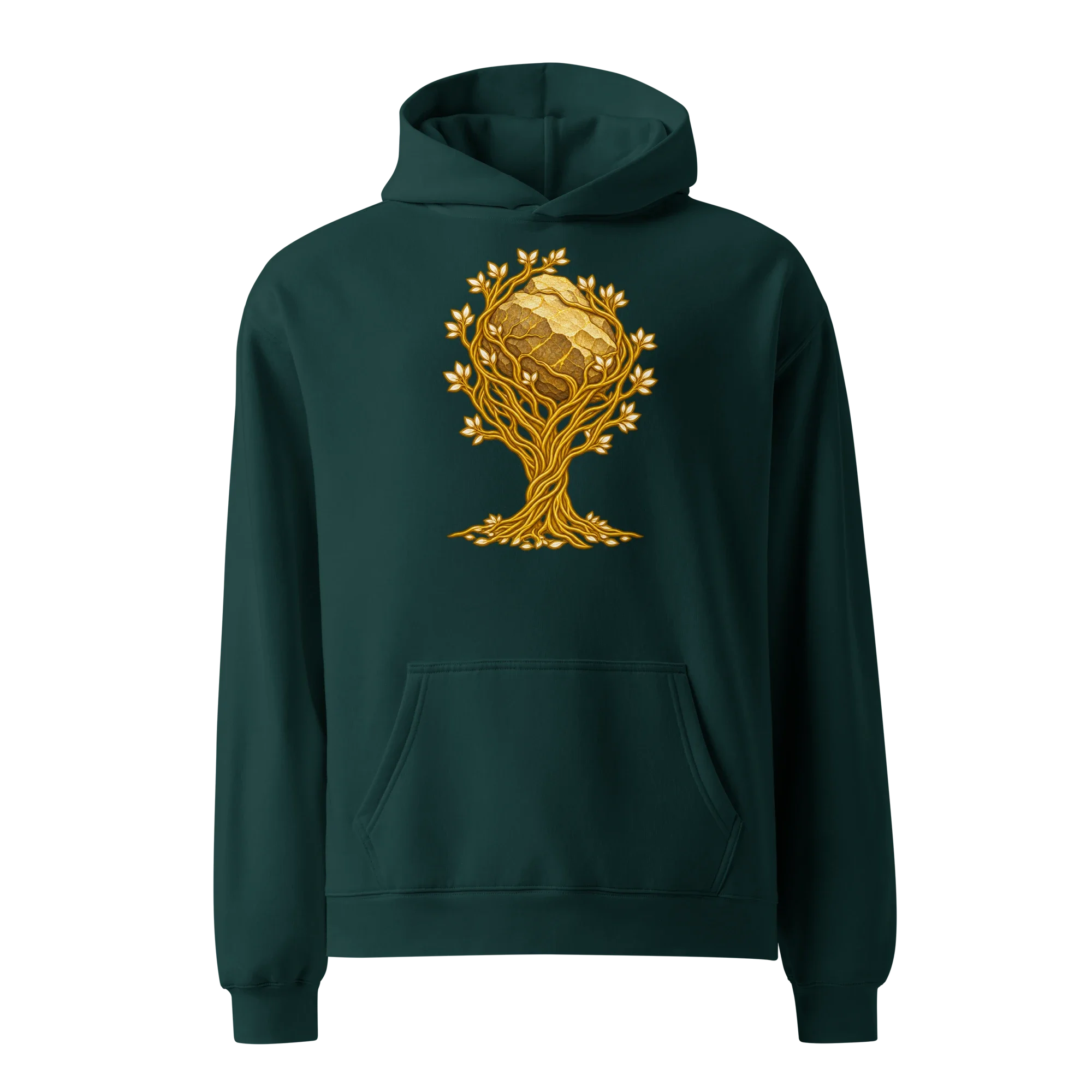 unisex-relax-hoodie-pine-green-front-6ac423c53a381.webp